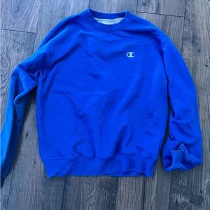 Blue champion crewneck